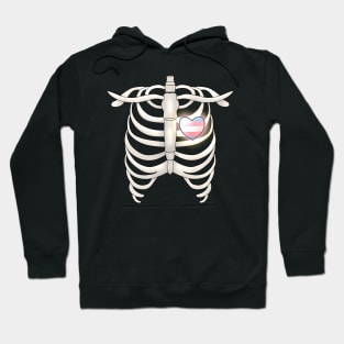 Ribcage With Transgender Heart Hoodie